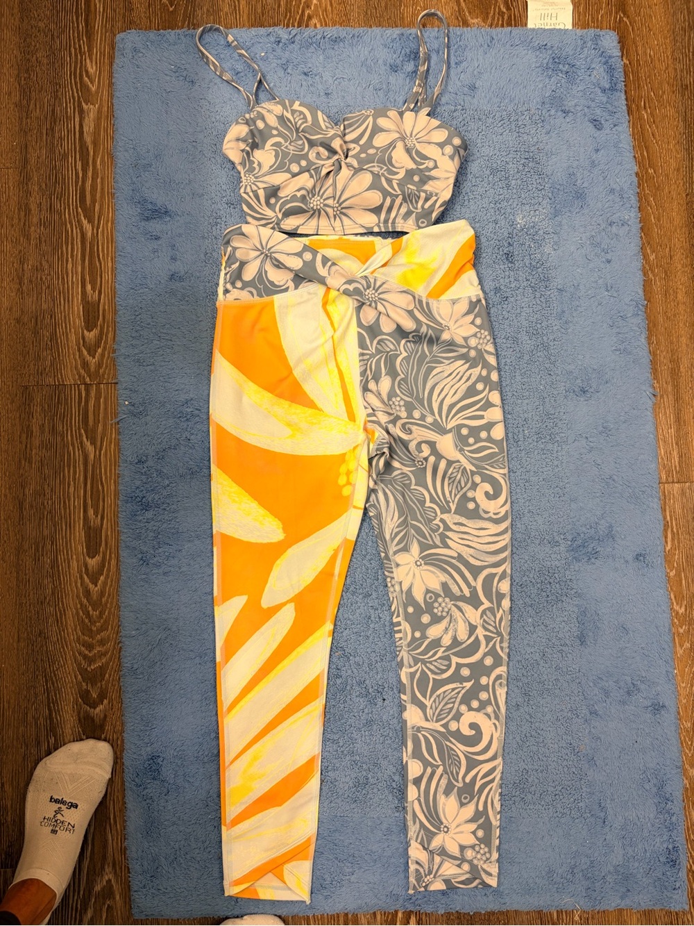 Floral & Abstract Free People Movement sports bra & leggings set